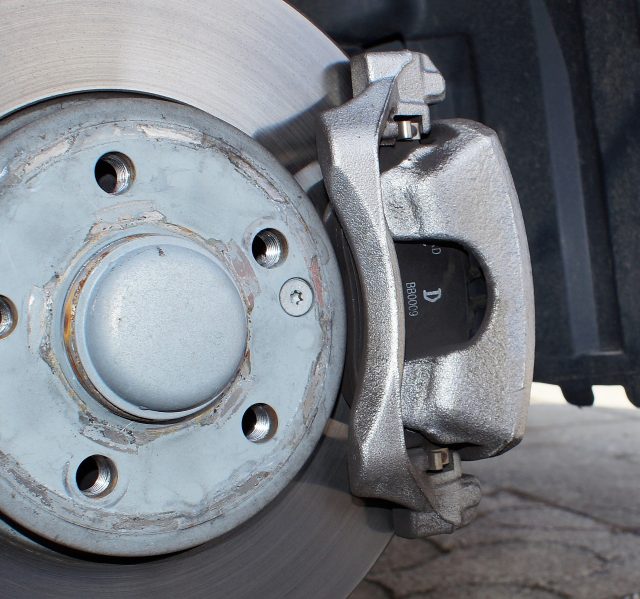 brake disc and caliper for pre purchase car inspection
